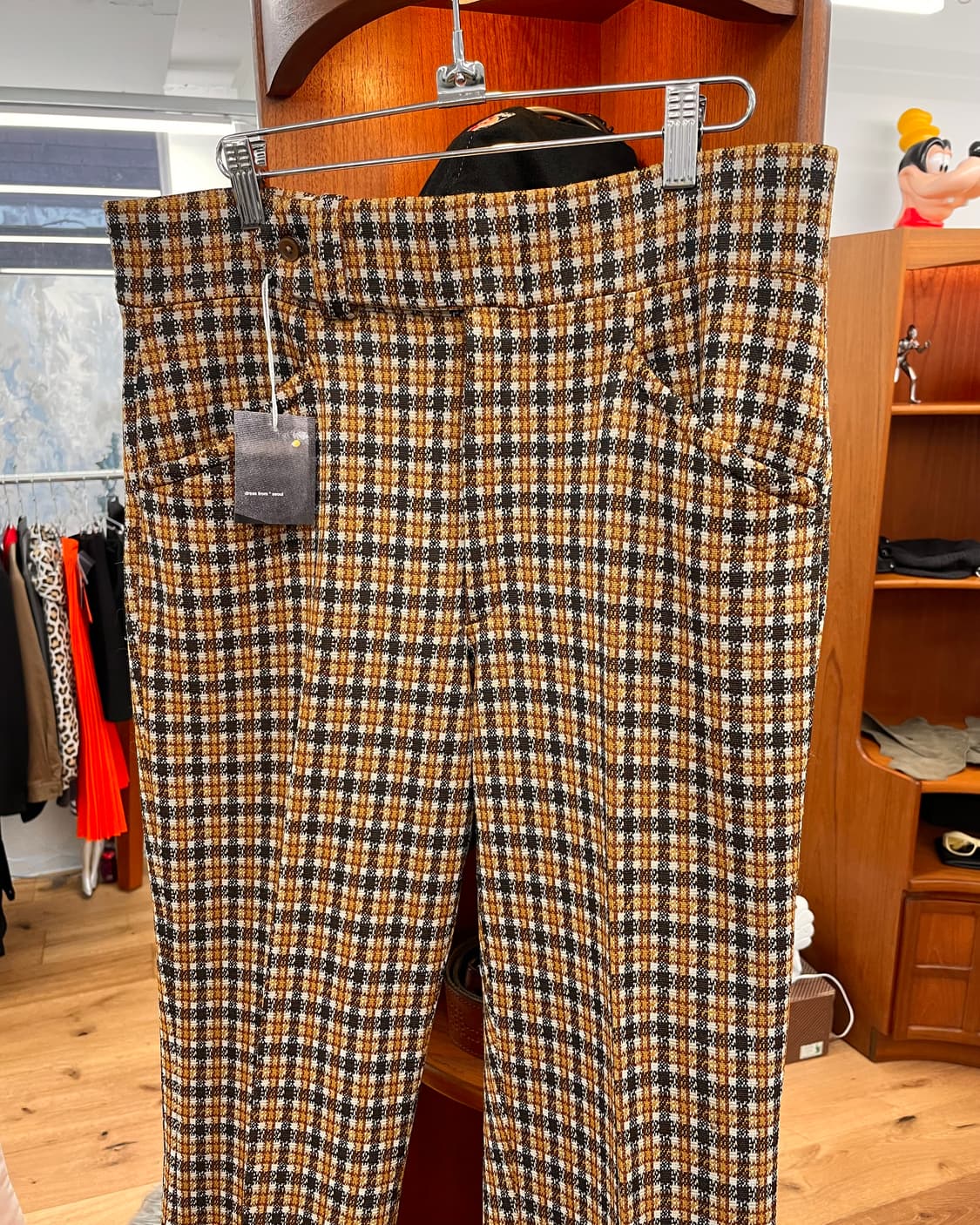 [33] 80s 체크 플레어 팬츠 상품이미지5