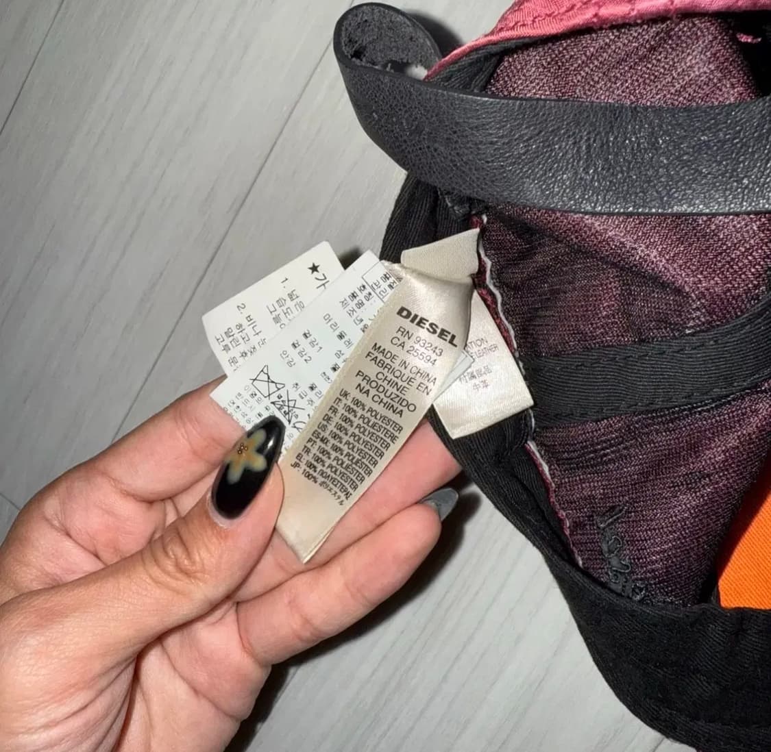 디젤 빈티지 스카잔 자수 볼캡 상품이미지4