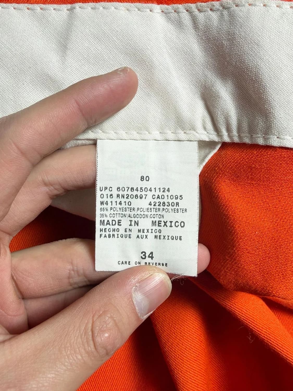 디키즈 Dickies 오렌지 워크 버뮤다 팬츠 R1110 상품이미지9