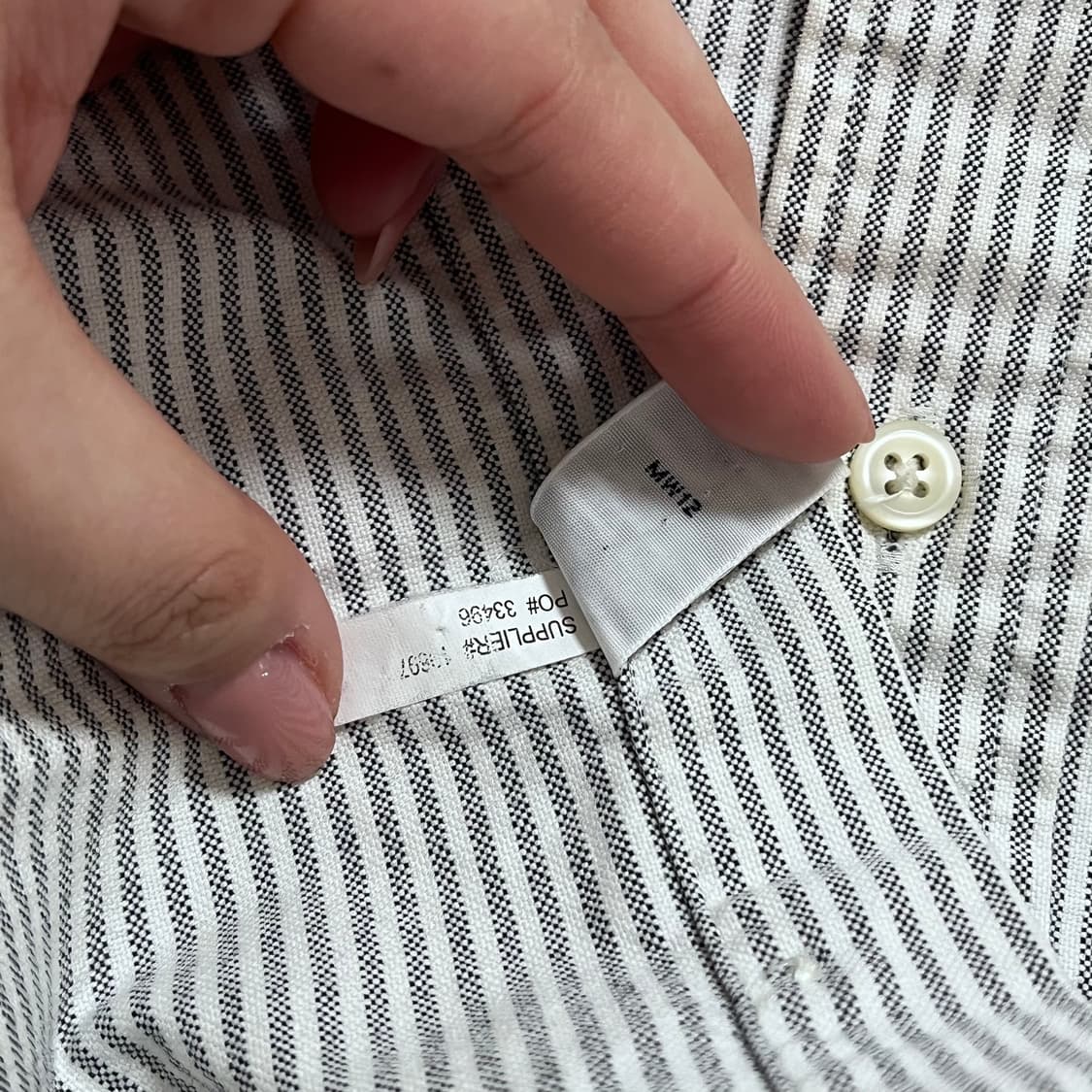 [정품] 폴로 그레이 / 멀티포니 스트라이프 셔츠 [ S ] 상품이미지7