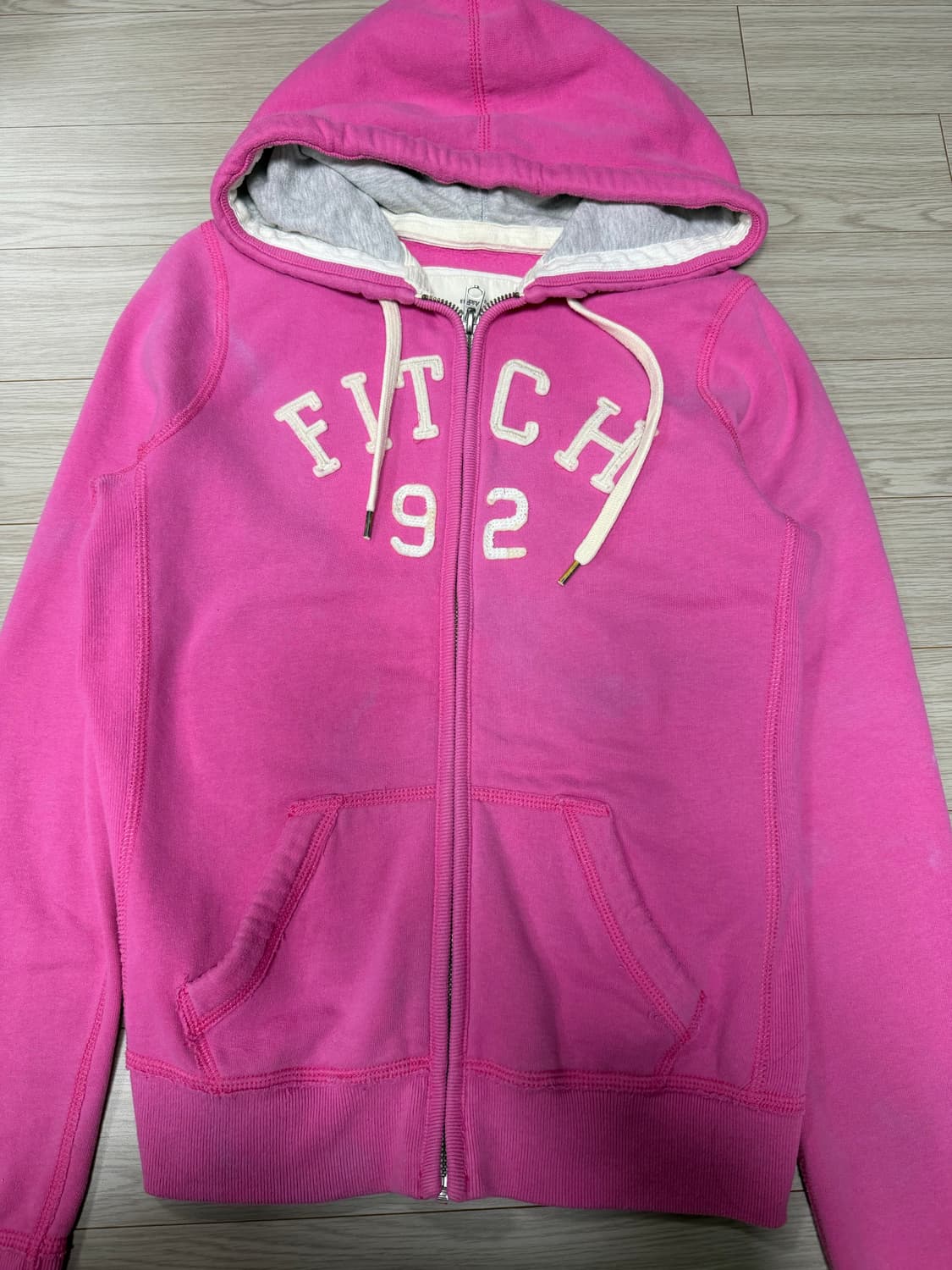 아베크롬비 핑크 후드집업 m 상품이미지2