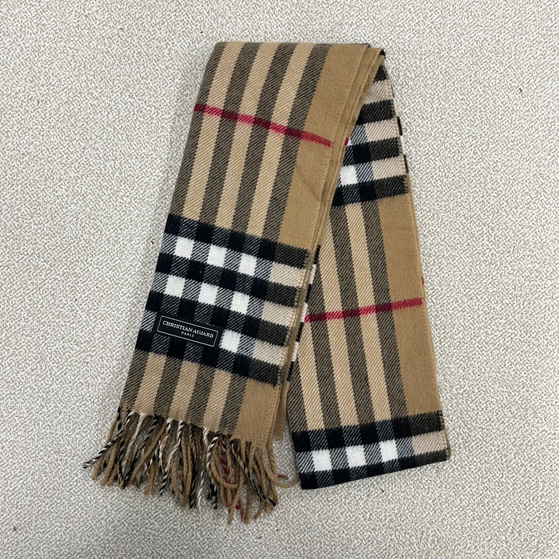 [실측확인] 크리스찬오자르 클래식체크 목도리 머플러 0116M1 상품이미지1