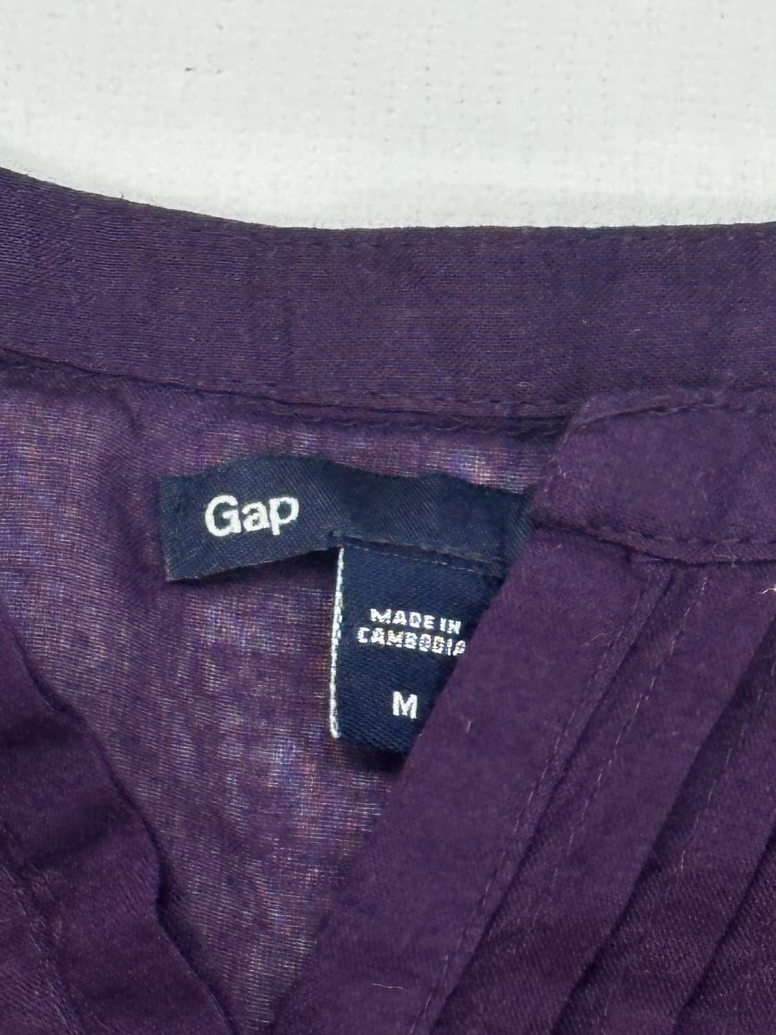 🍇하구미의 퍼플 모리걸 상의코디세트🍇 GAP 패턴 레이어드 가디건 상품이미지6