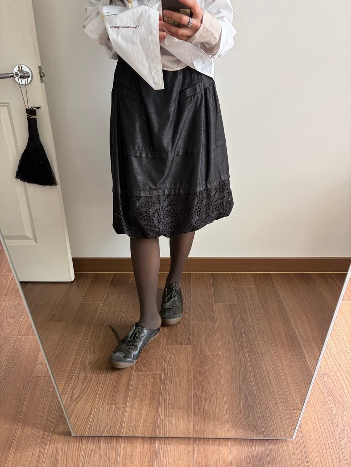 Vintage crack midi skirt 상품이미지4