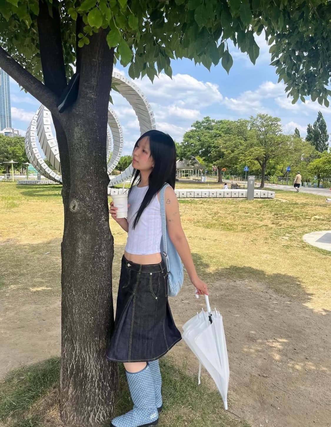 사파리스팟 Two Denim Long Skirts 수선완료 상품이미지1