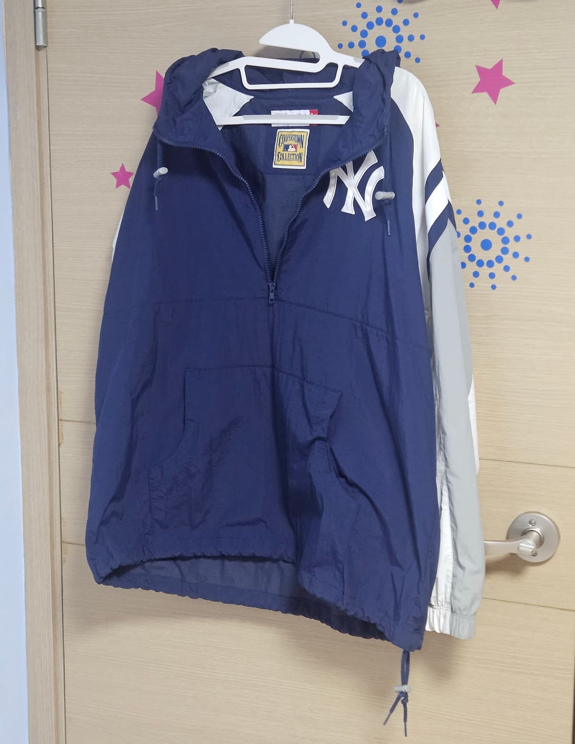 ​[희귀매물] 미첼앤네스 뉴욕양키스 쿠퍼스타운 아노락(실착 2회/풀자수) 상품이미지3