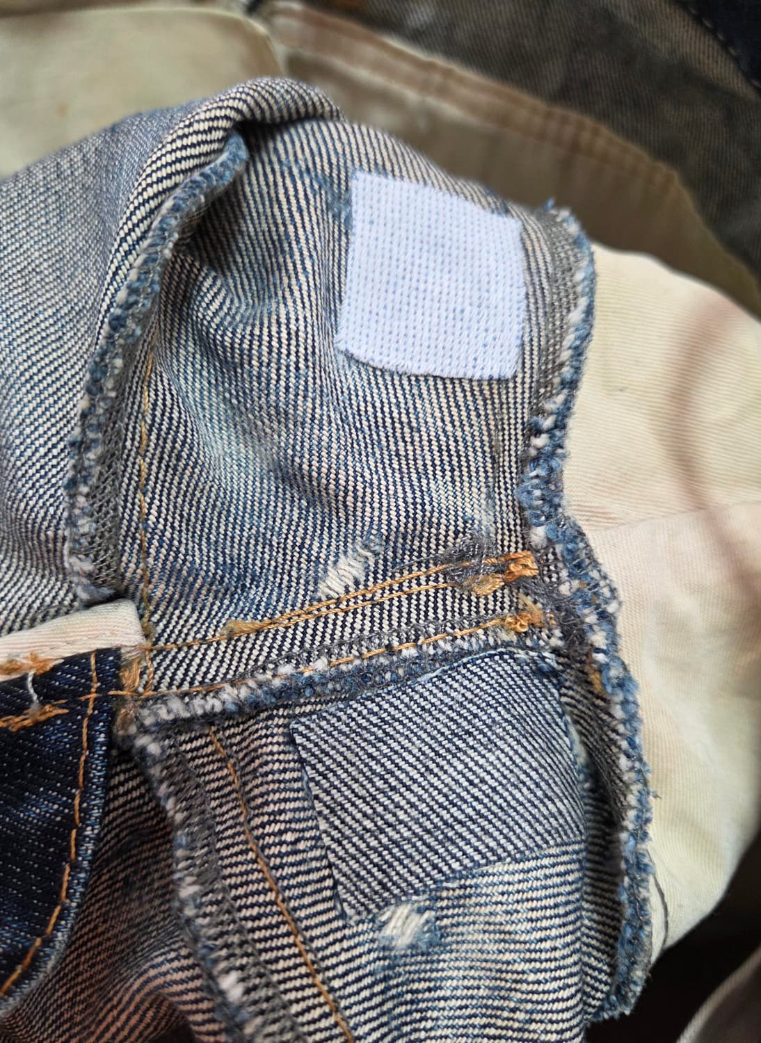 디스퀘어드 가죽 디테일 데님팬츠 상품이미지7