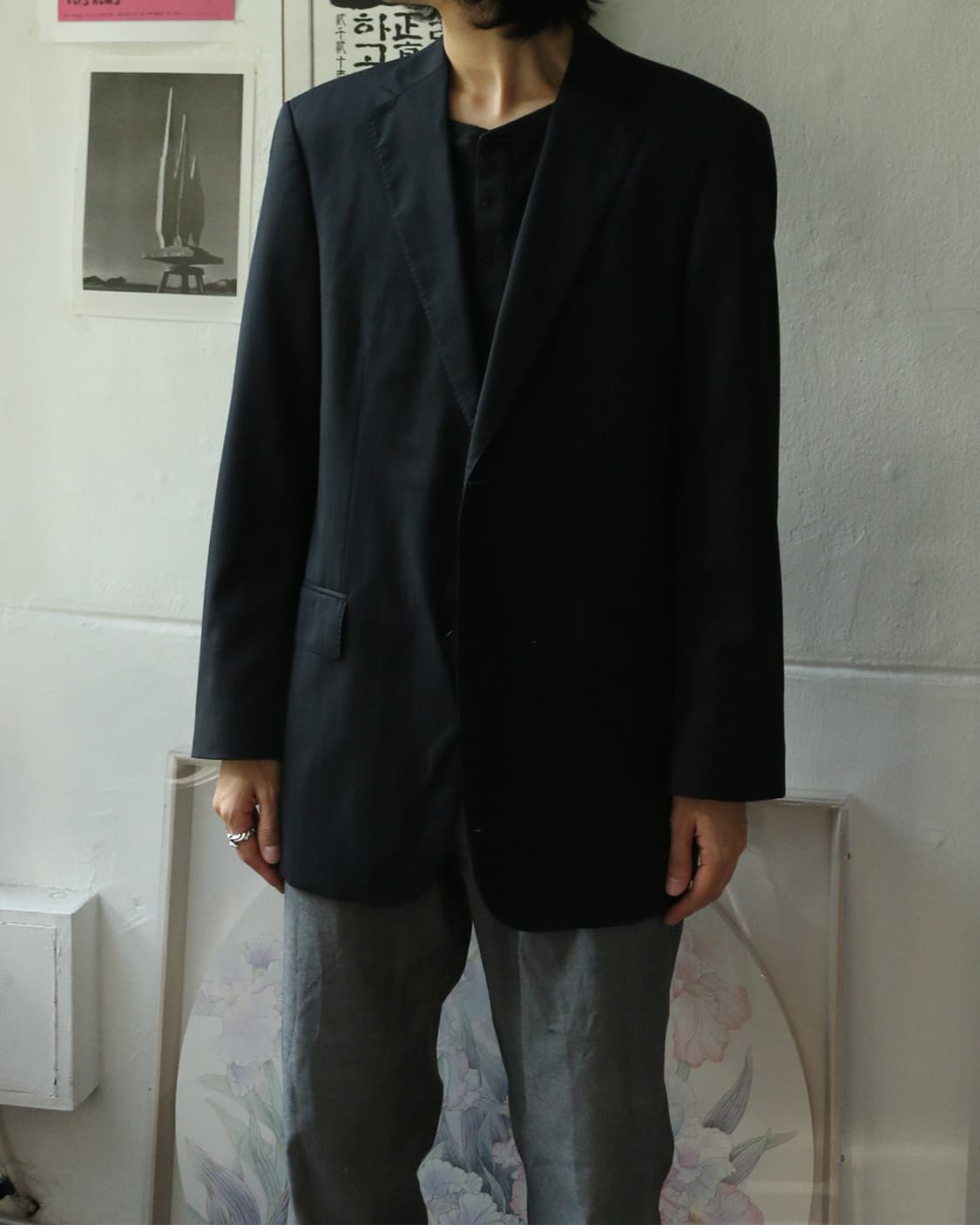 휴고 보스 핀스트라이프 블레이저 자켓  상품이미지2