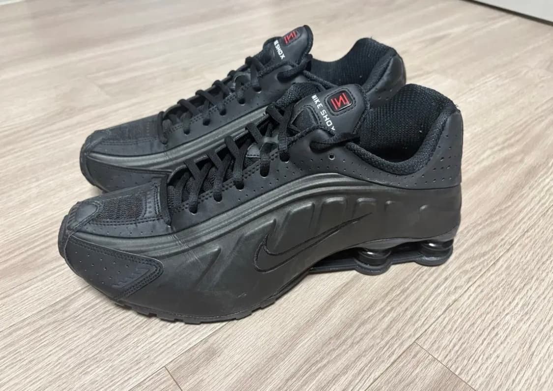 나이키 샥스 r4 블랙 브라이튼 크림슨 상품이미지1