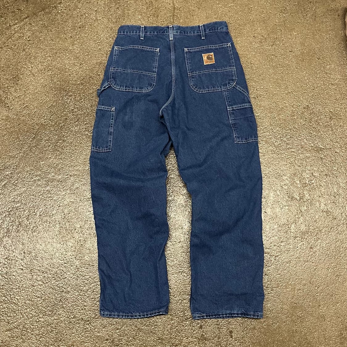 00s Carhartt 플란넬 라인드 데님 카펜터 팬츠 (32“) 상품이미지2