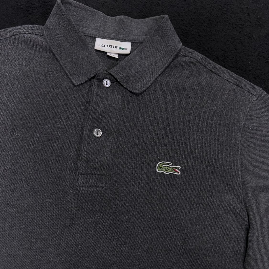 3 S 라코스테 차콜 PK 긴팔 카라티 상품이미지3