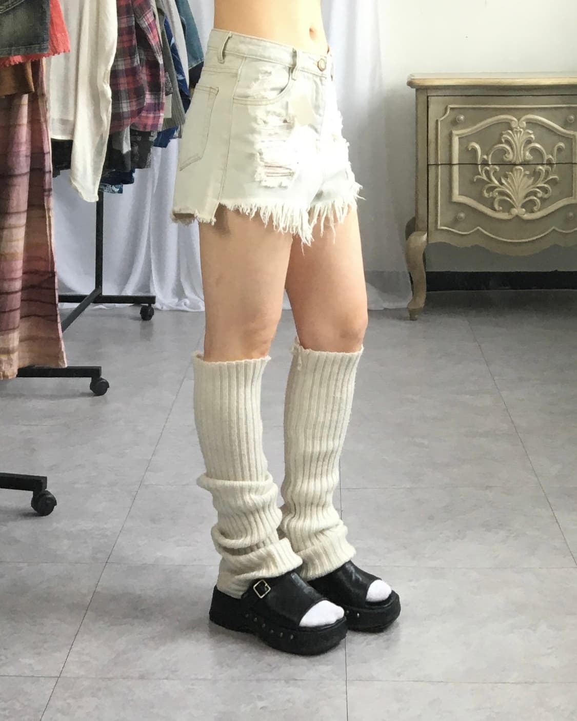 Damage denim short 상품이미지7