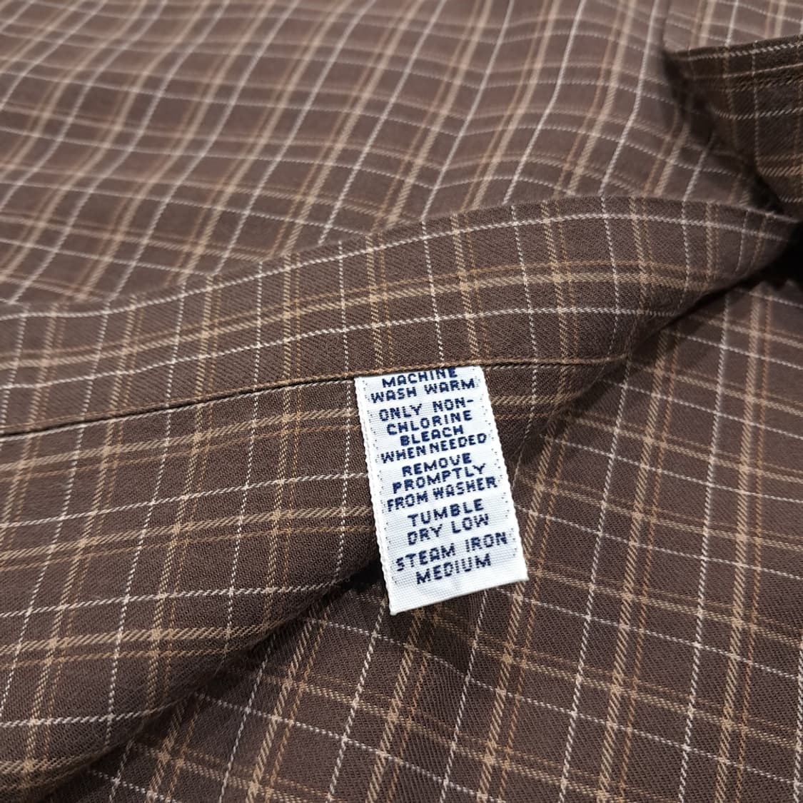 CL507 L 폴로 90s 코튼 블레이크 브라운 태터솔 체크 셔츠 남방 상품이미지5