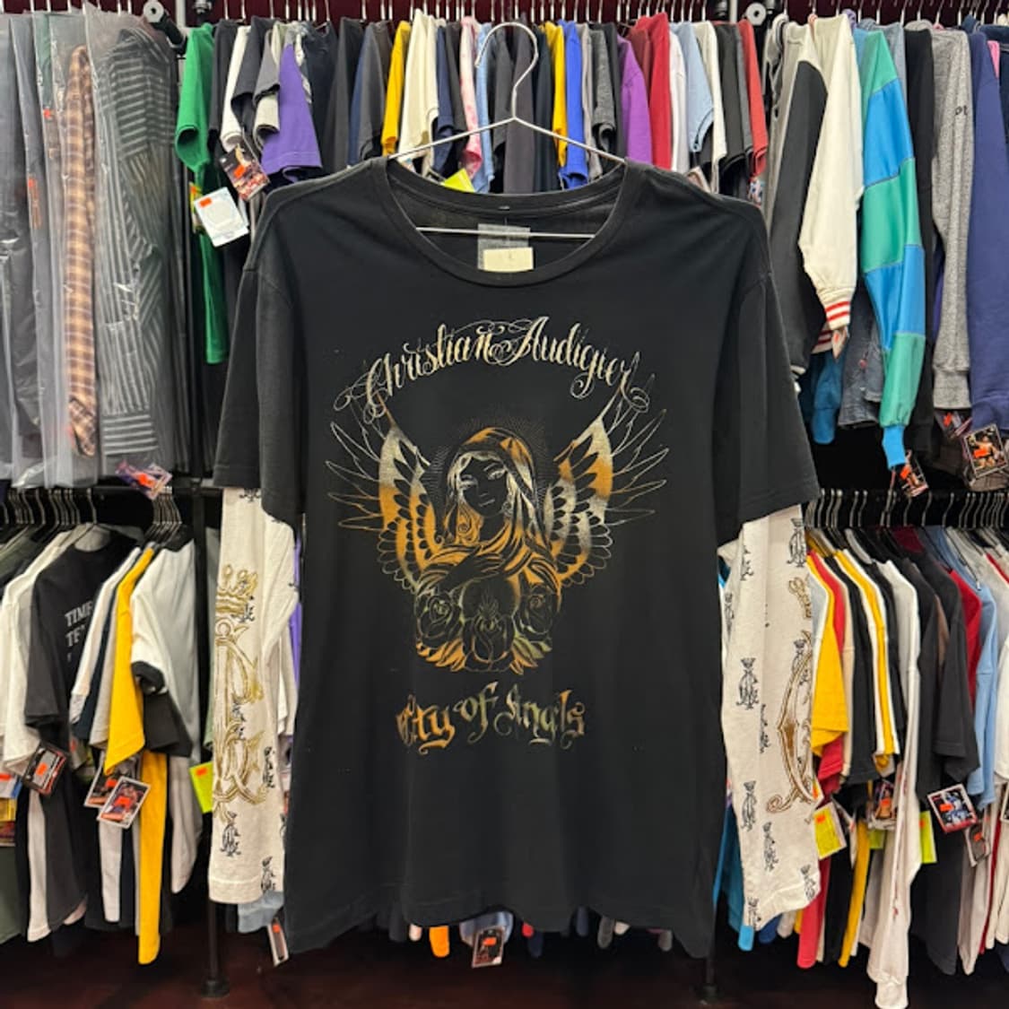 2000년대 빈티지 Christian Audigier 티셔츠 상품이미지2