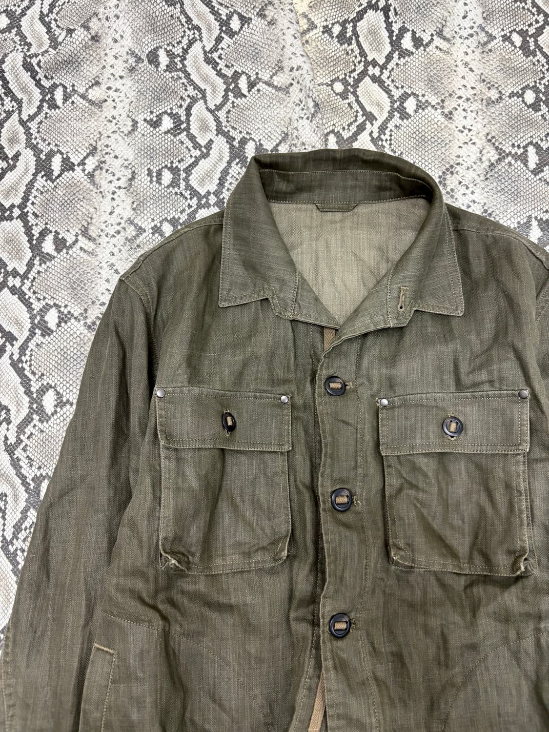 “Vintage” Grunge&Minimal Mood Khaki Jack 상품이미지5