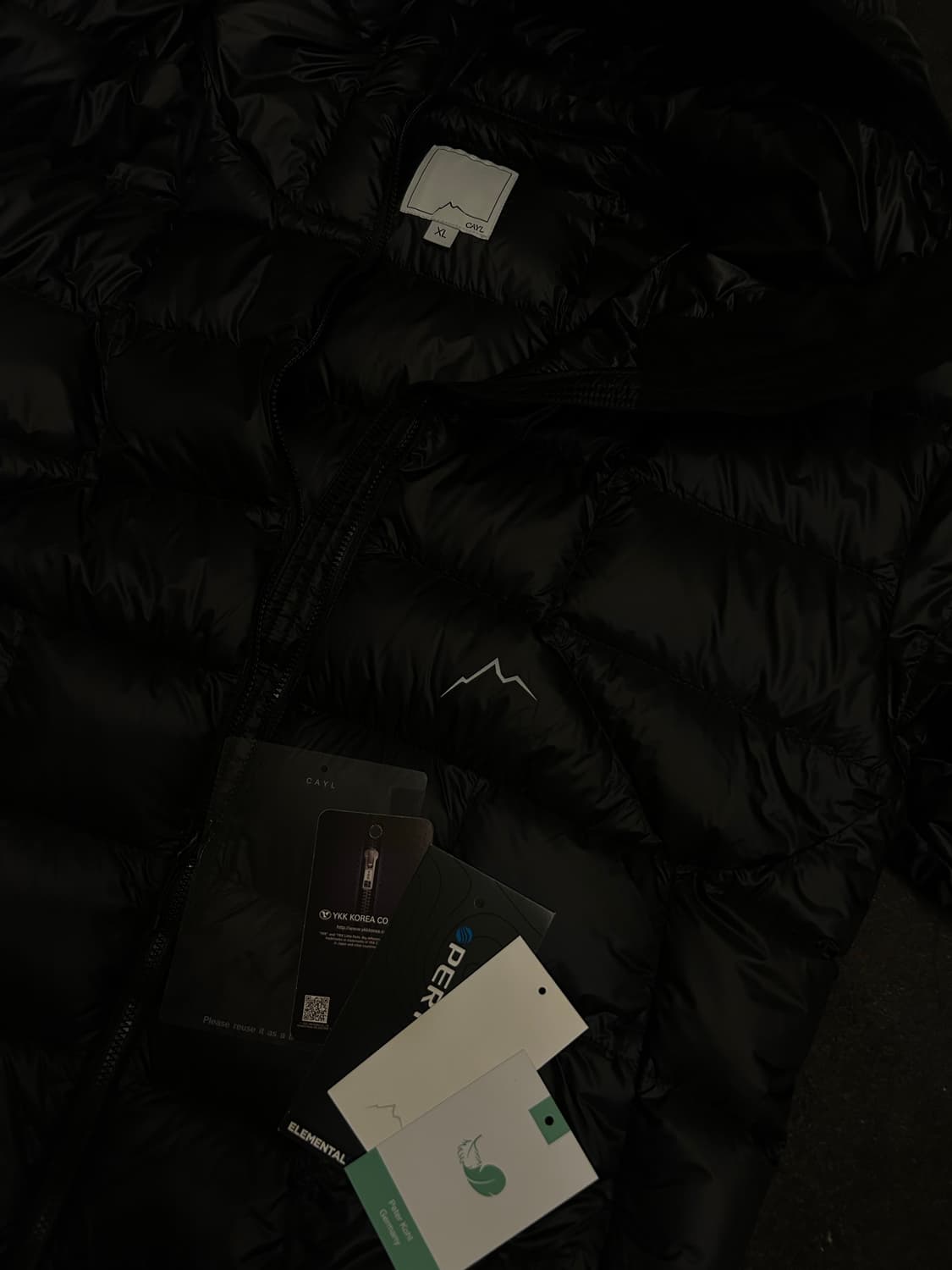 XL) cayl 케일 light down jacket 2 black 상품이미지3