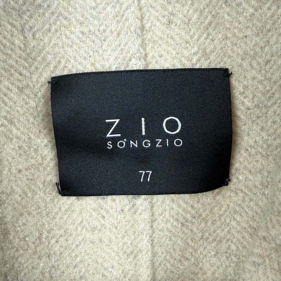 (77) 지오송지오 핸드메이드 울 헤링본 코트 자켓 상품이미지3