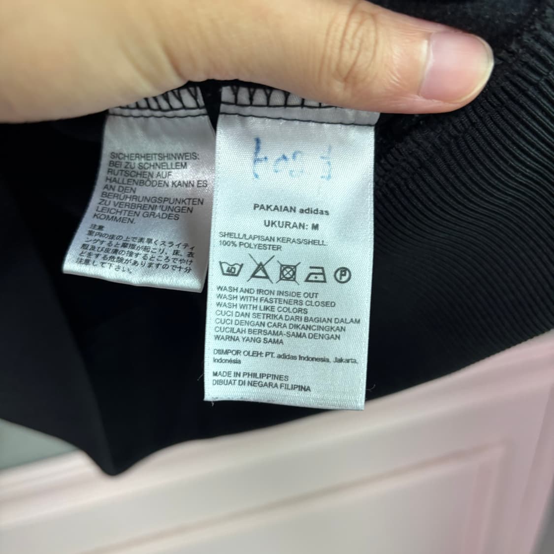 아디다스 파이어버드 져지 트랙탑 검정 상품이미지3