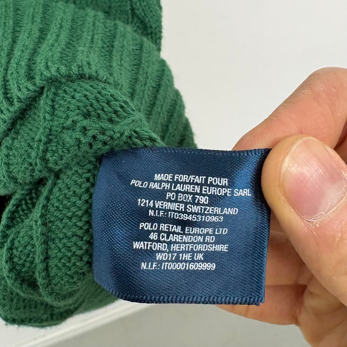 폴로 랄프로렌 케이블 니트 조끼 그린 여L 상품이미지5