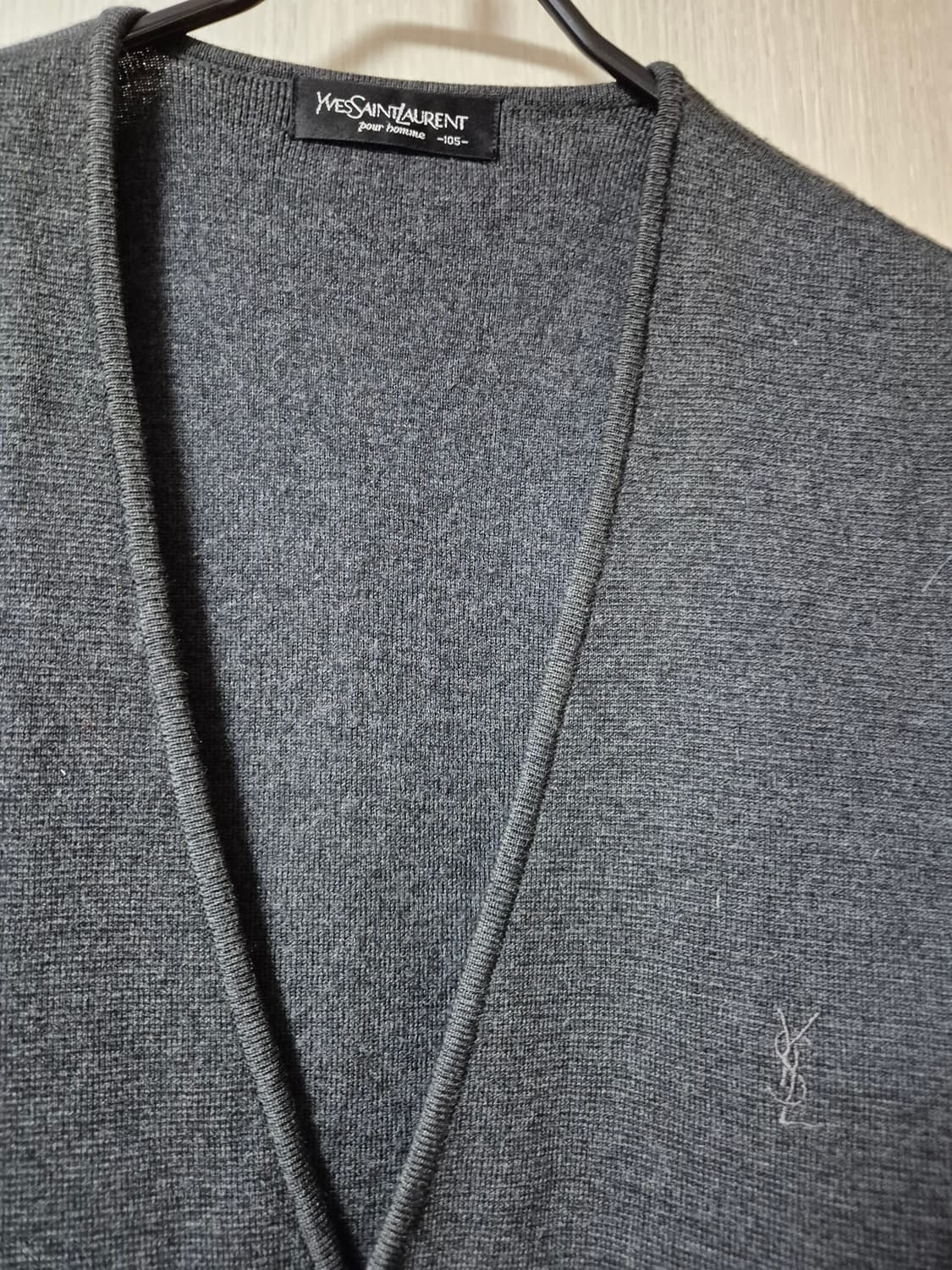 (정품) 입생로랑 니트 베스트 조끼 105 남성 상품이미지4