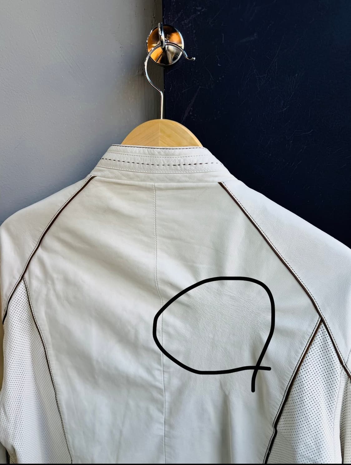 50/ 브리오니 화이트 리얼레더 자켓 상품이미지9