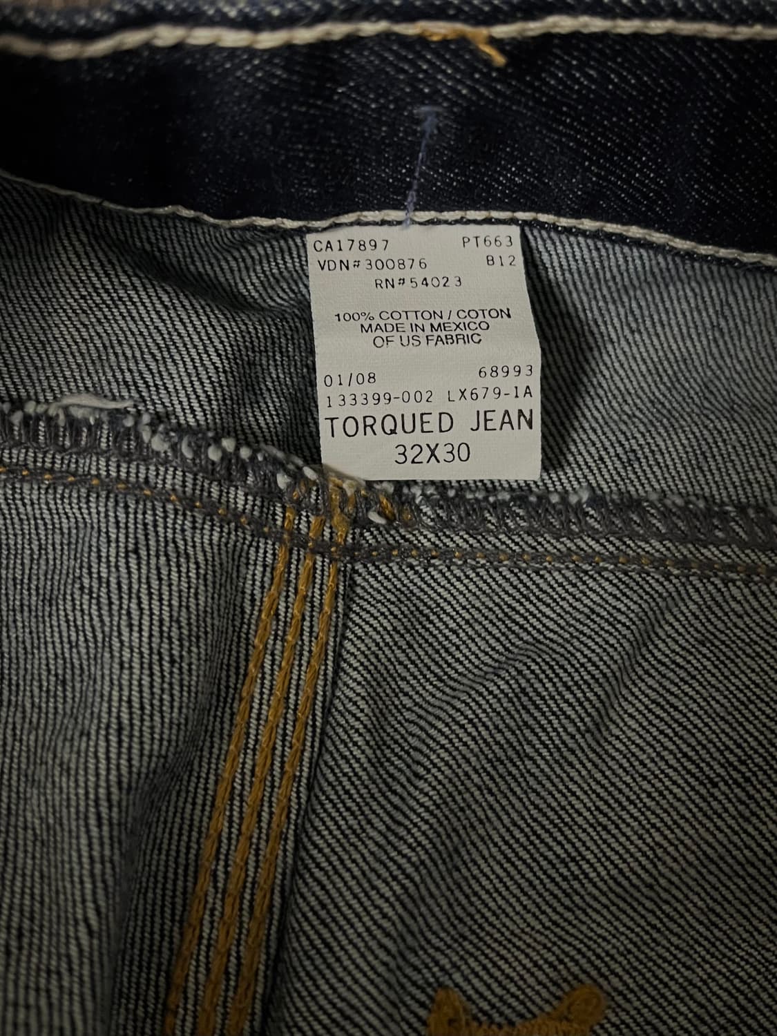 GAP 커브드진 다크인디고 상품이미지5