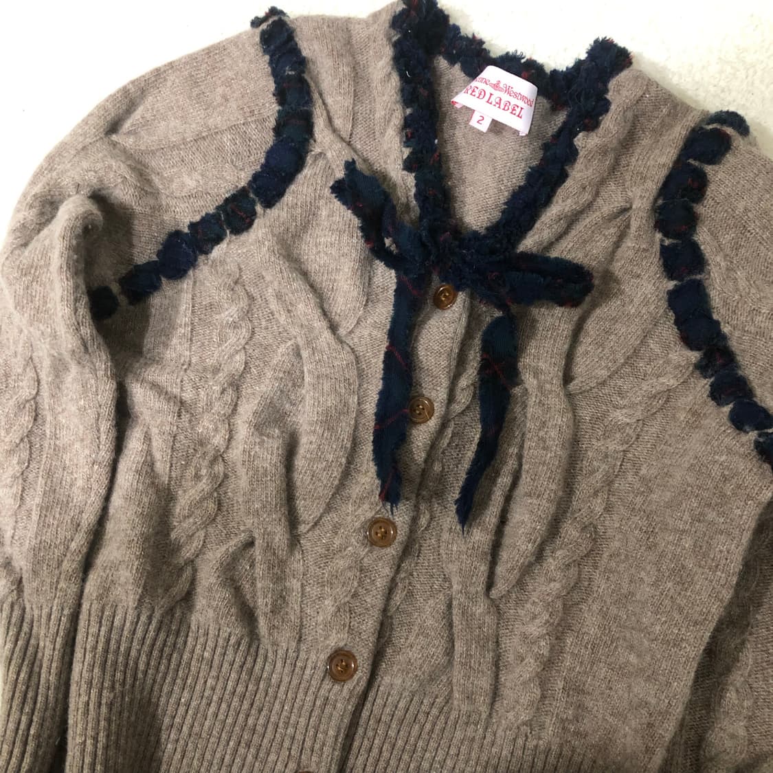 비비안웨스트우드 레드라벨 리본 니트 상품이미지1