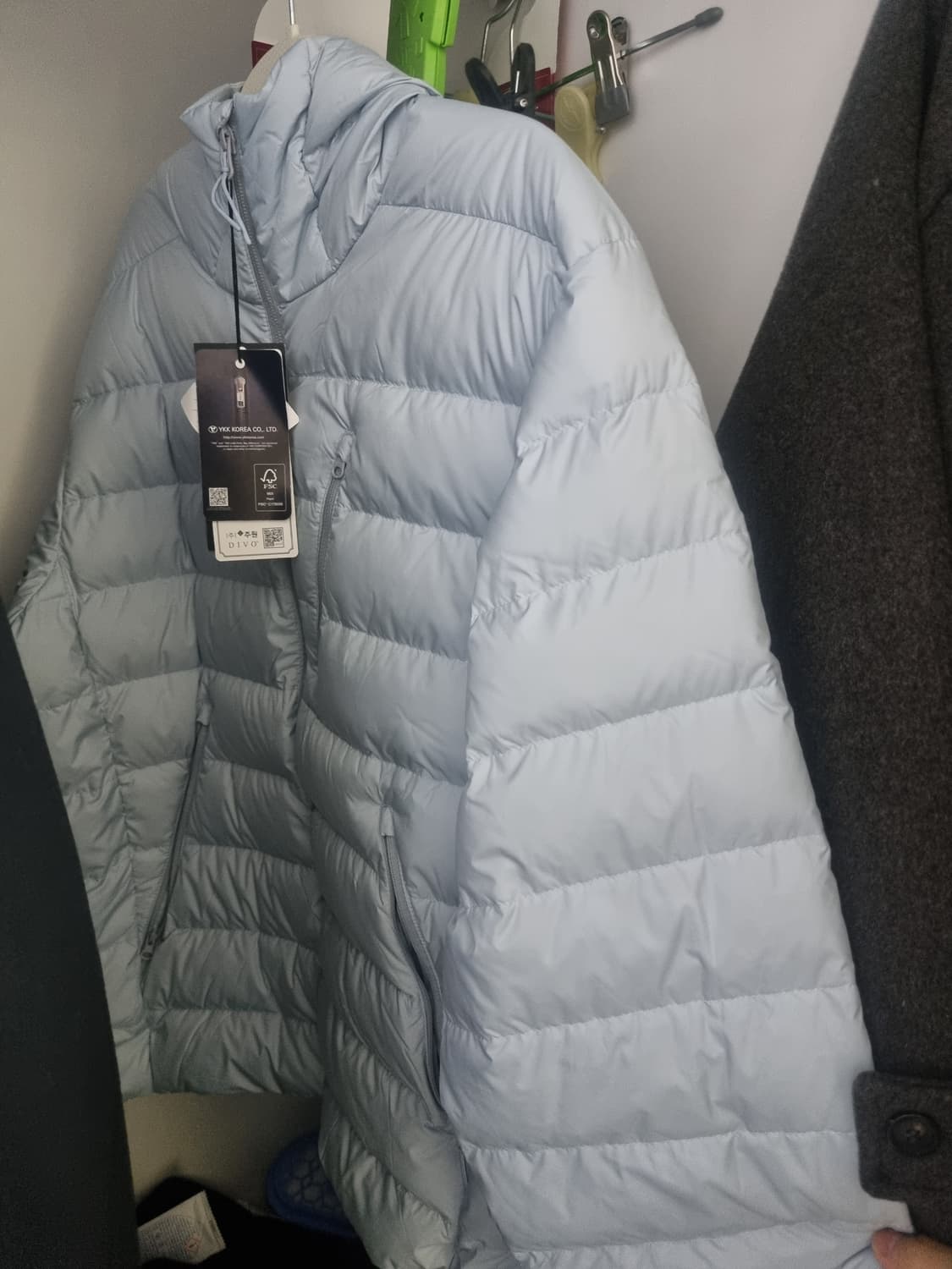 (L) 무신사 스탠다드 경량패딩 클라우디 블루 상품이미지2