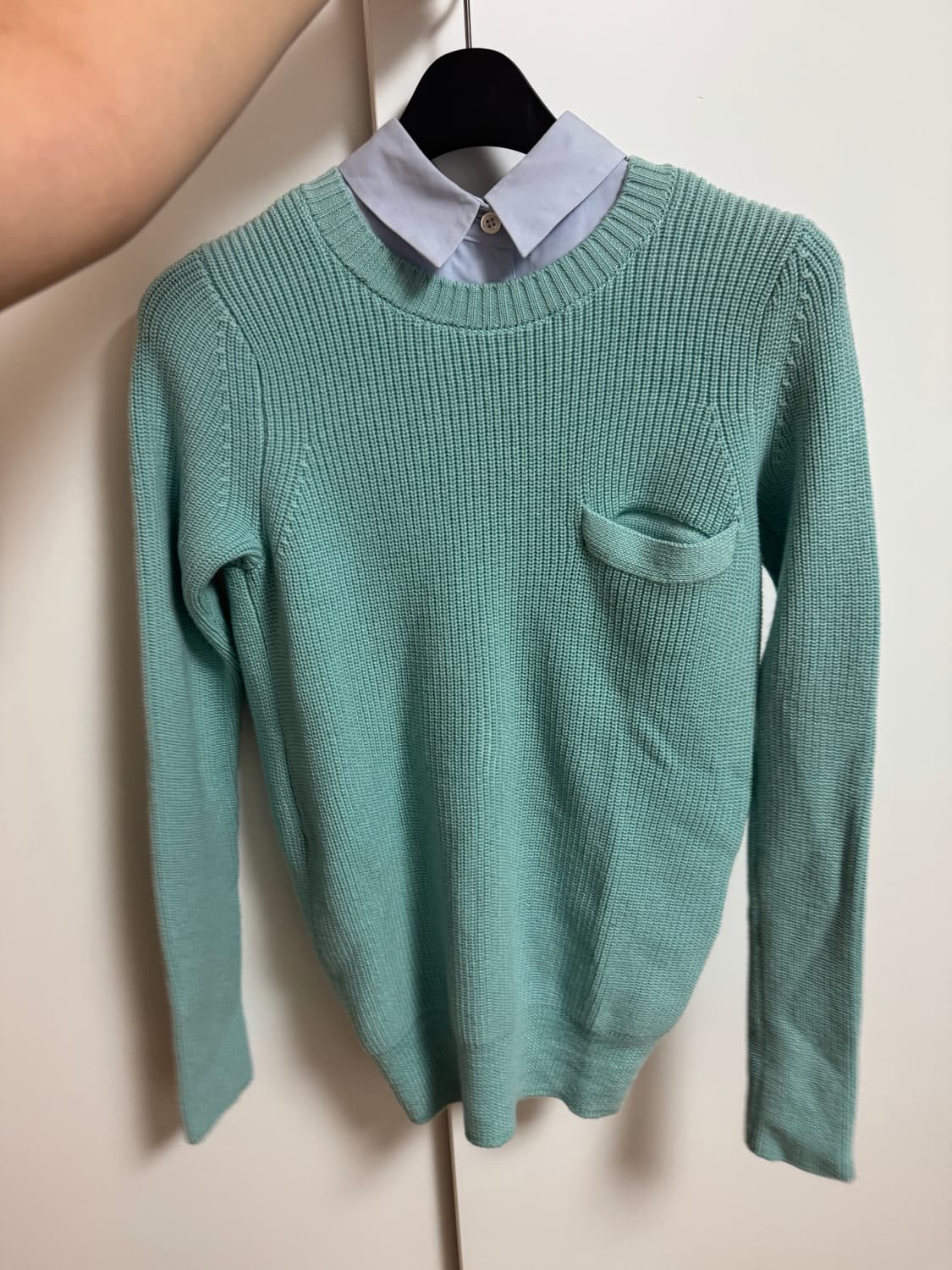 (정품) Sacai 사카이 셔츠 레이어드 니트 상품이미지1