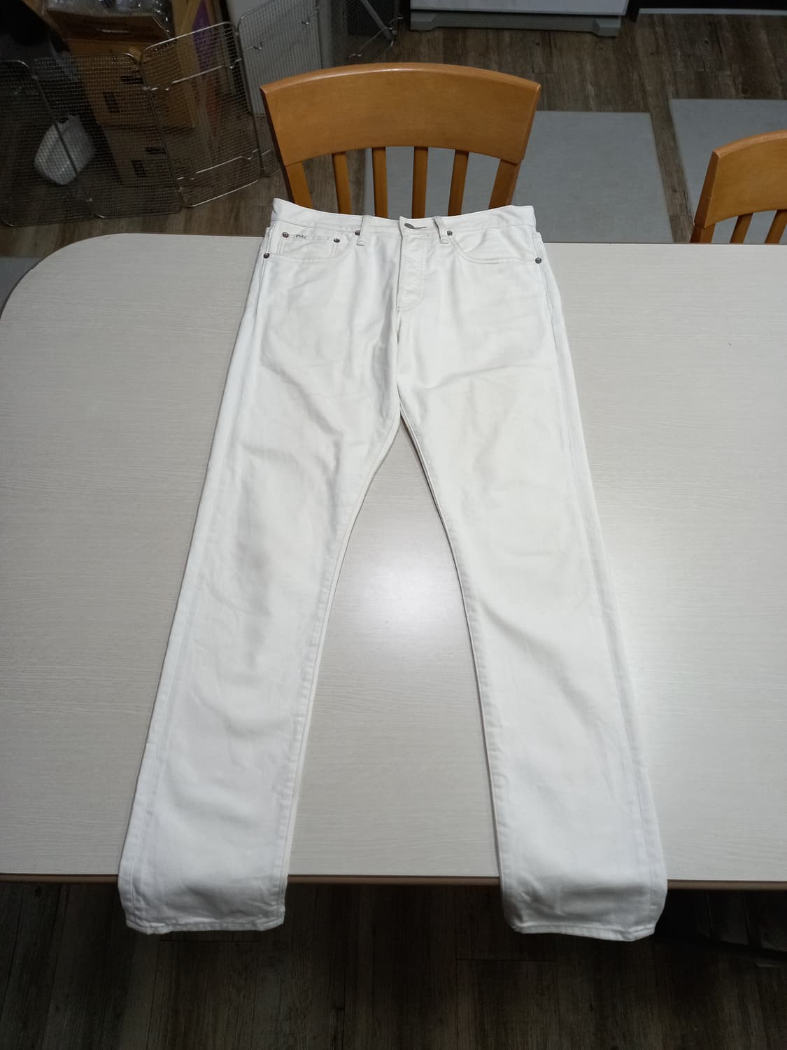 32 POLO Mexico 슬림일자진 크림 버튼플라이 32-257 상품이미지1