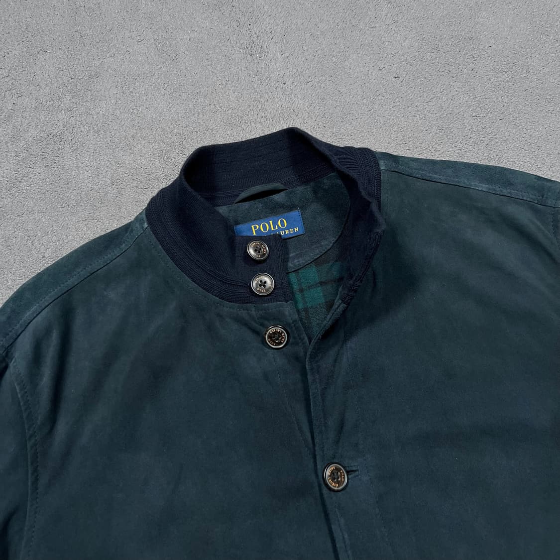 폴로 염소 스웨이드 A1 블루종 레더 자켓 상품이미지3