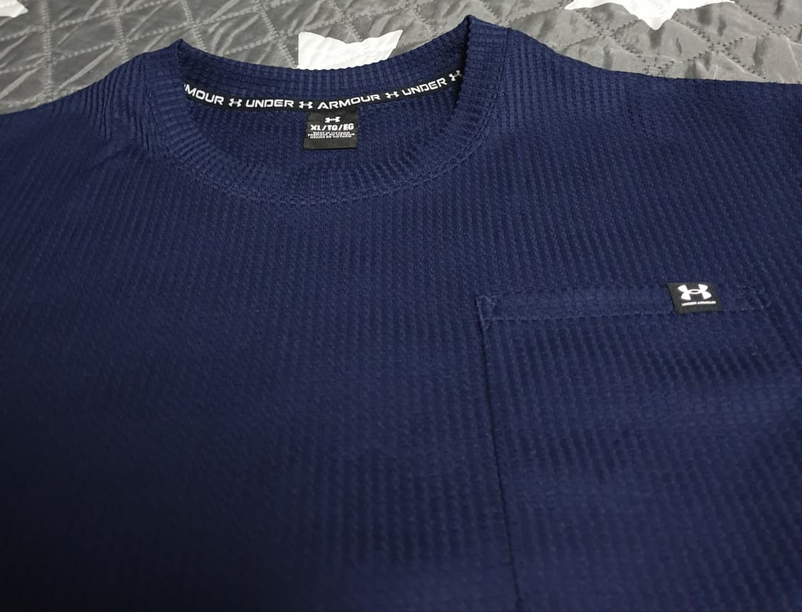 언더아머 UA 라이벌 와플 니트 셋업 네이비 (상의:XL 하의:L) 상품이미지2