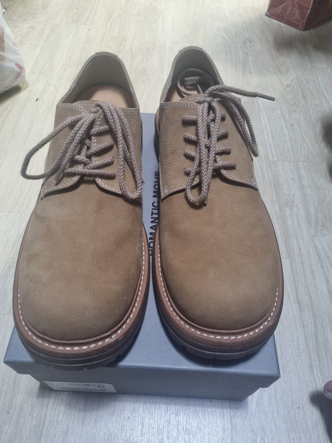 [290] 로맨틱무브 빈티지 캐주얼 더비 R25M005 카멜 상품이미지1