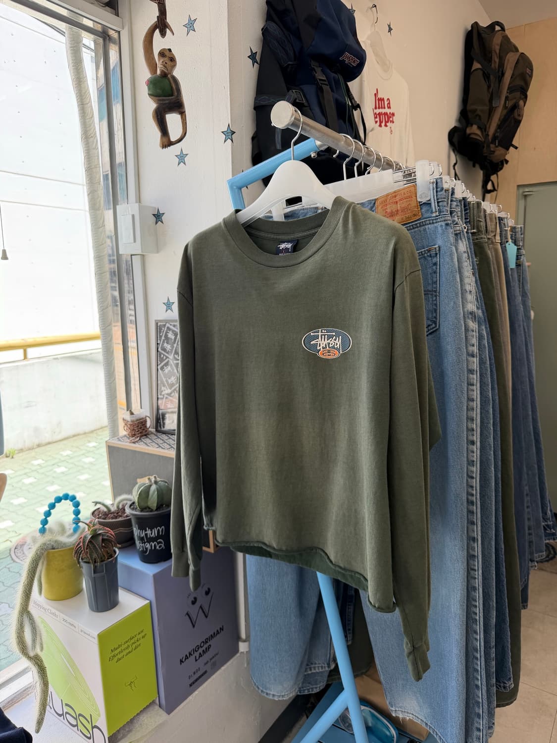 90s Stussy cutting LS 상품이미지3