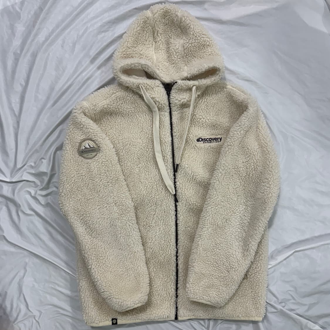 디스커버리 양털 뽀글이 후드집업 105 상품이미지1