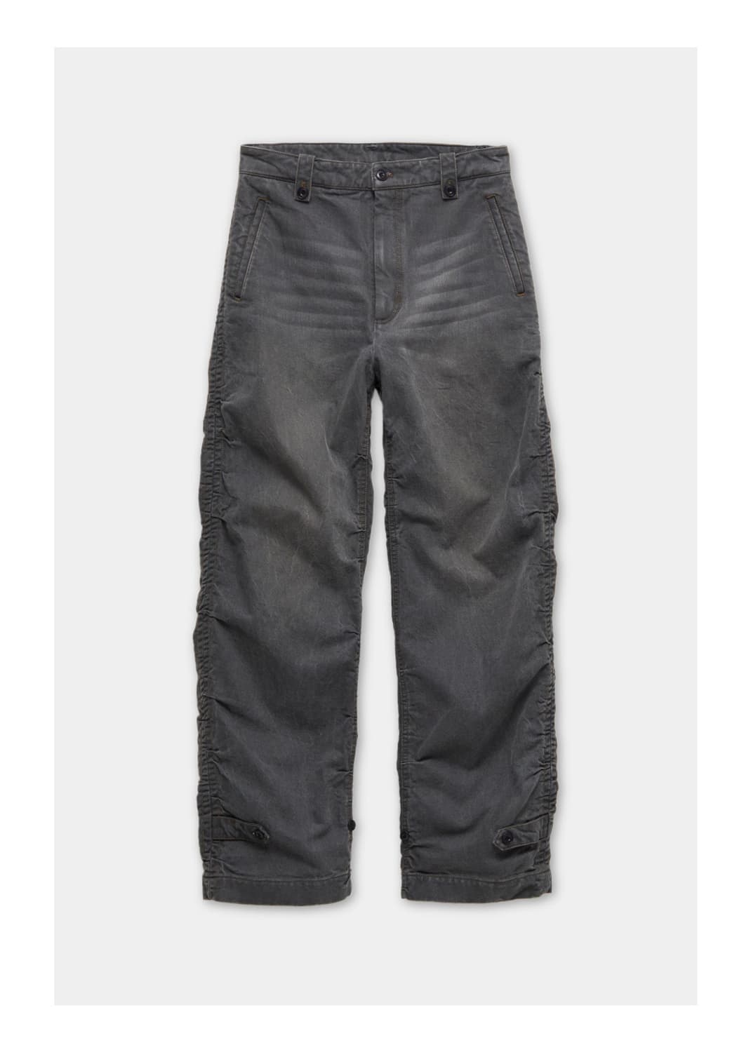 쿠어 셔링 컴벳 데님 트라우져 (스톤그레이) 상품이미지1