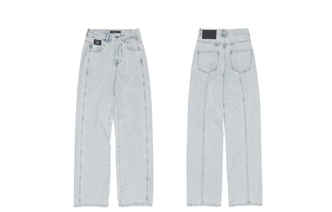 으음키임 시그니쳐 세미 와이드 데님 연청 S 상품이미지3