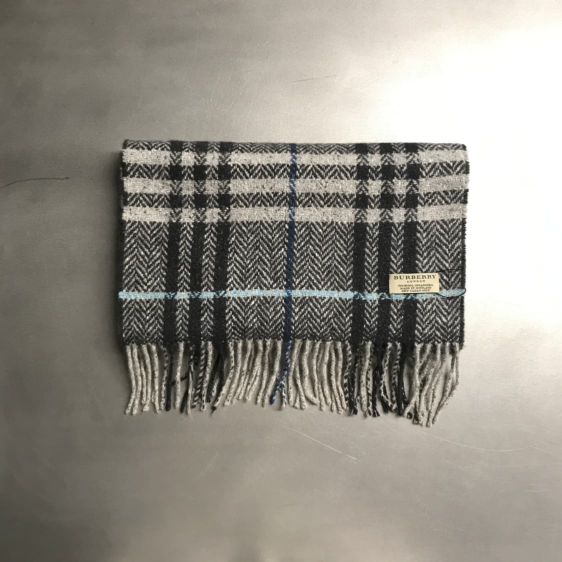 *버버리 정품 울/앙고라 머플러 그레이 상품이미지2
