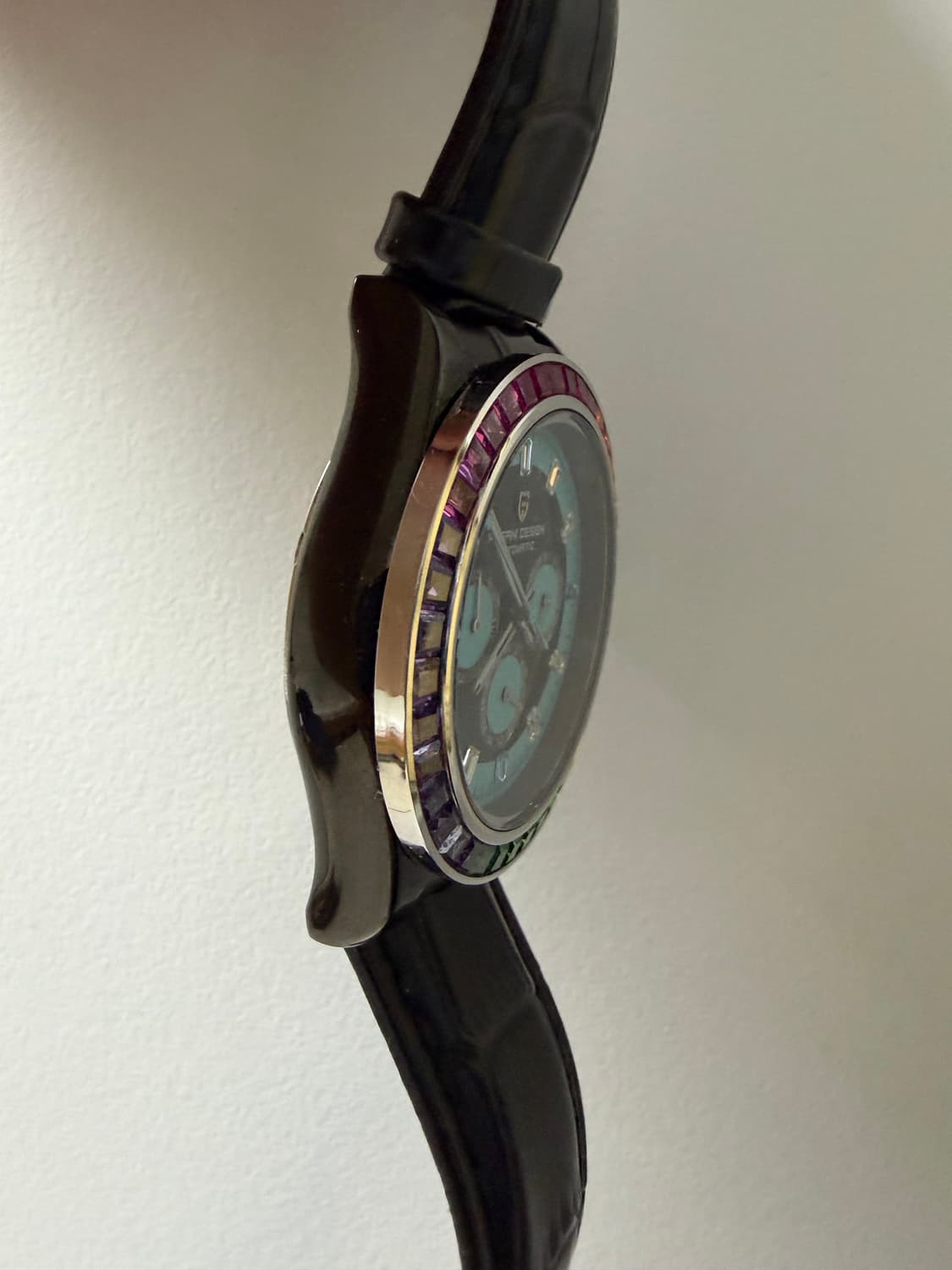 파가니 디자인 티파니컬러 레인보우 베젤 오토매틱 상품이미지3