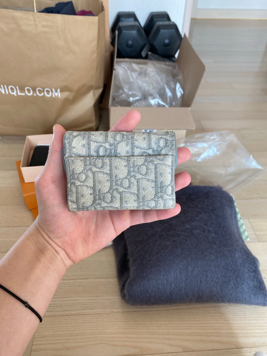 디올 새들 오블리크 자카드 플랩 카드지갑 상품이미지2