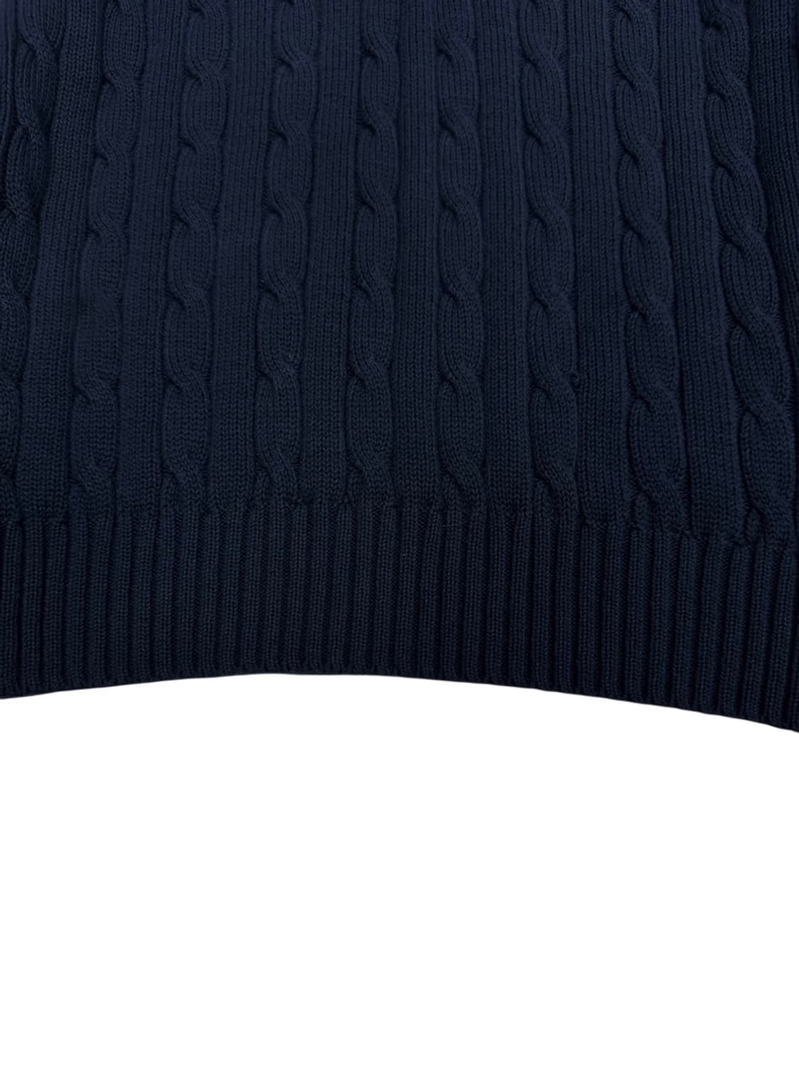 폴로 꽈배기 니트 네이비 (여성M) 상품이미지3