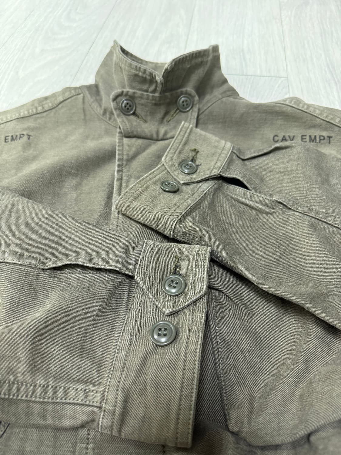 (M)카브엠트 chmr bdu 백사틴 자켓 카키 상품이미지9