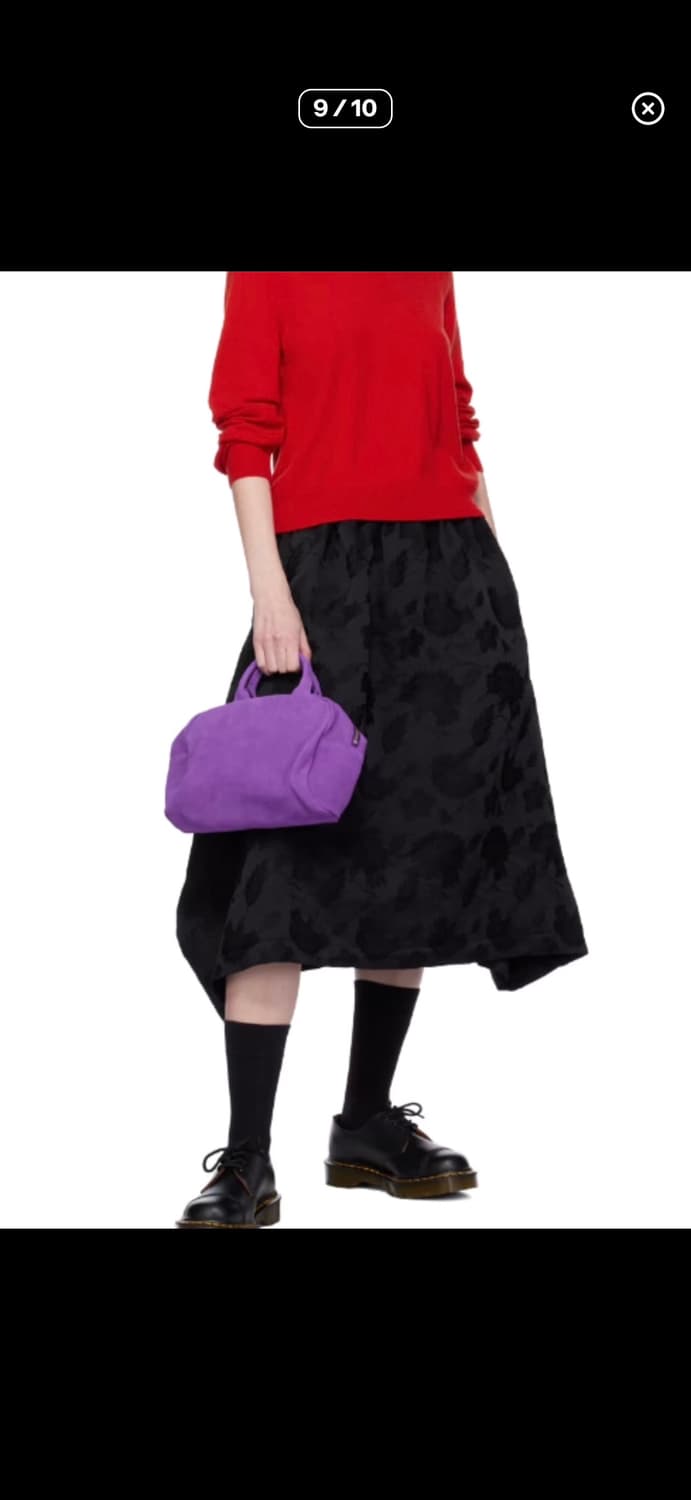 꼼데가르송 스웨이드백 퍼플 스몰 상품이미지2