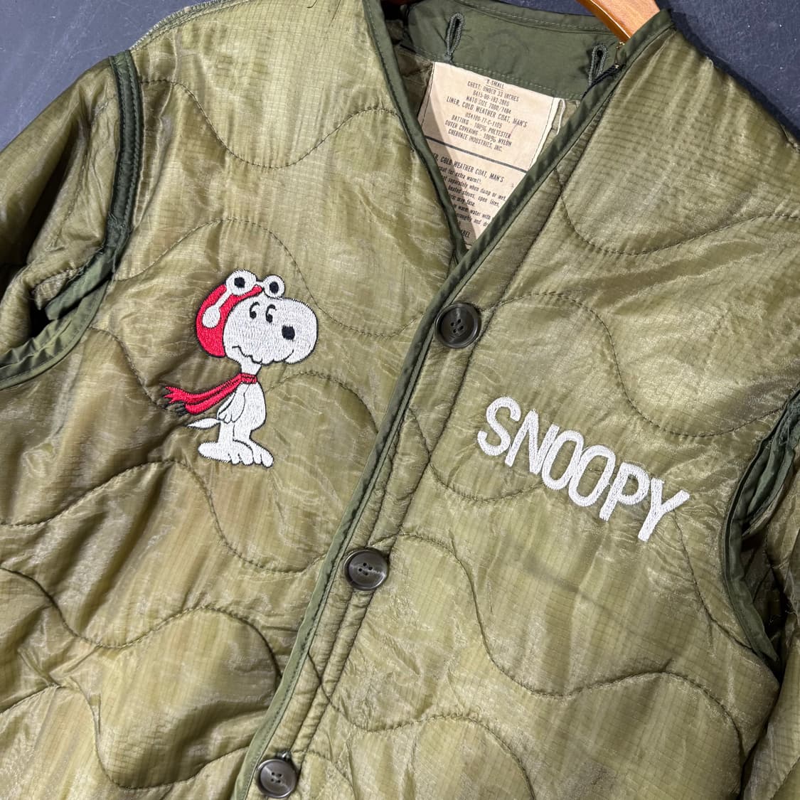 빈티지 m65 스누피 밀리터리 라이너 (xs) old_8379 상품이미지4