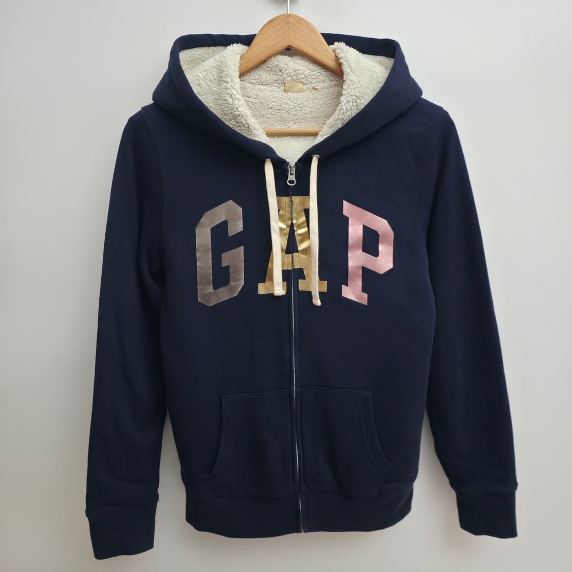 [S] GAP 갭 네이비 후리스 후드 집업 상품이미지1