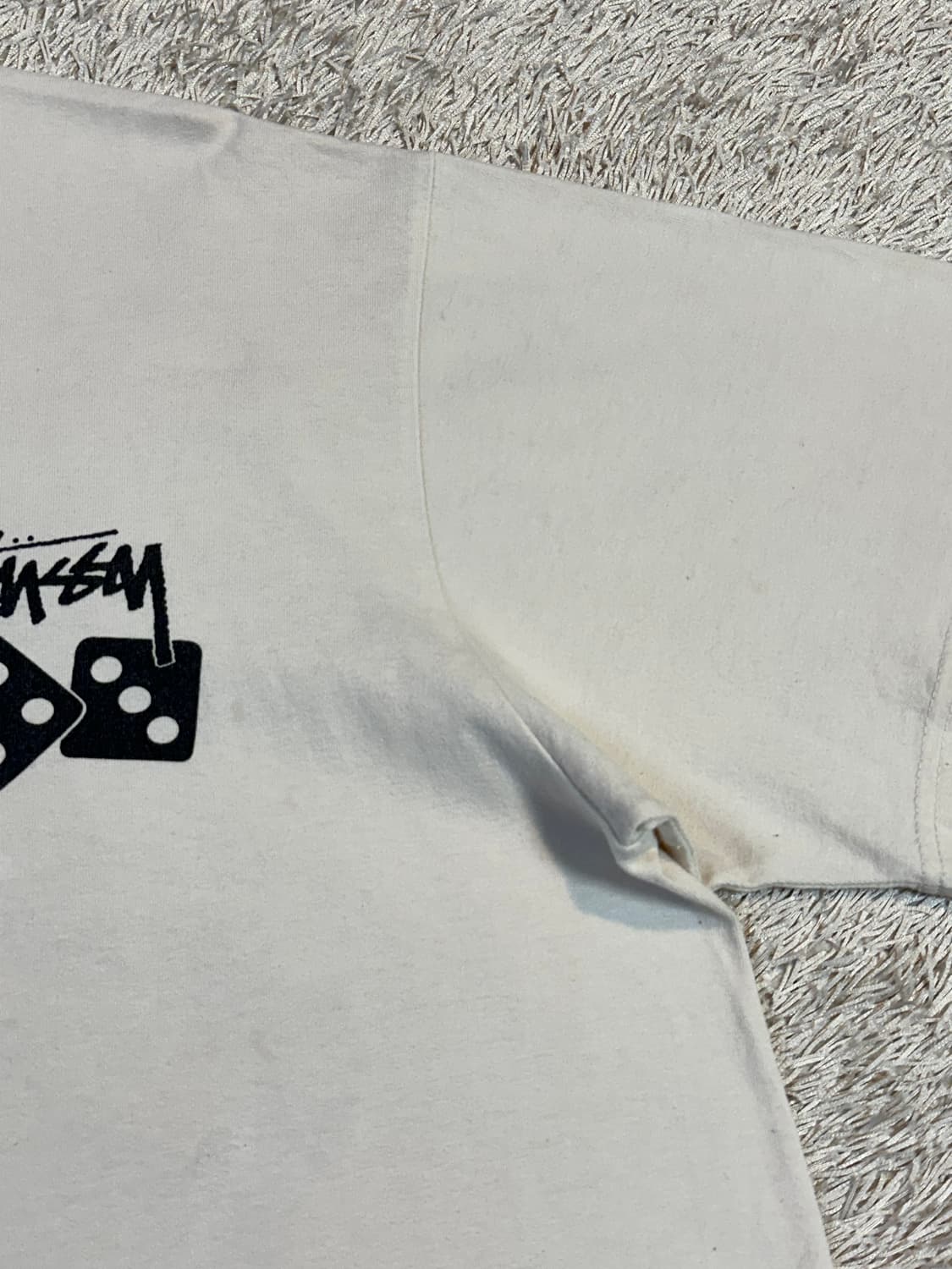 스투시 STUSSY 다이스 피그먼트 다이드 티셔츠 내츄럴 상품이미지6