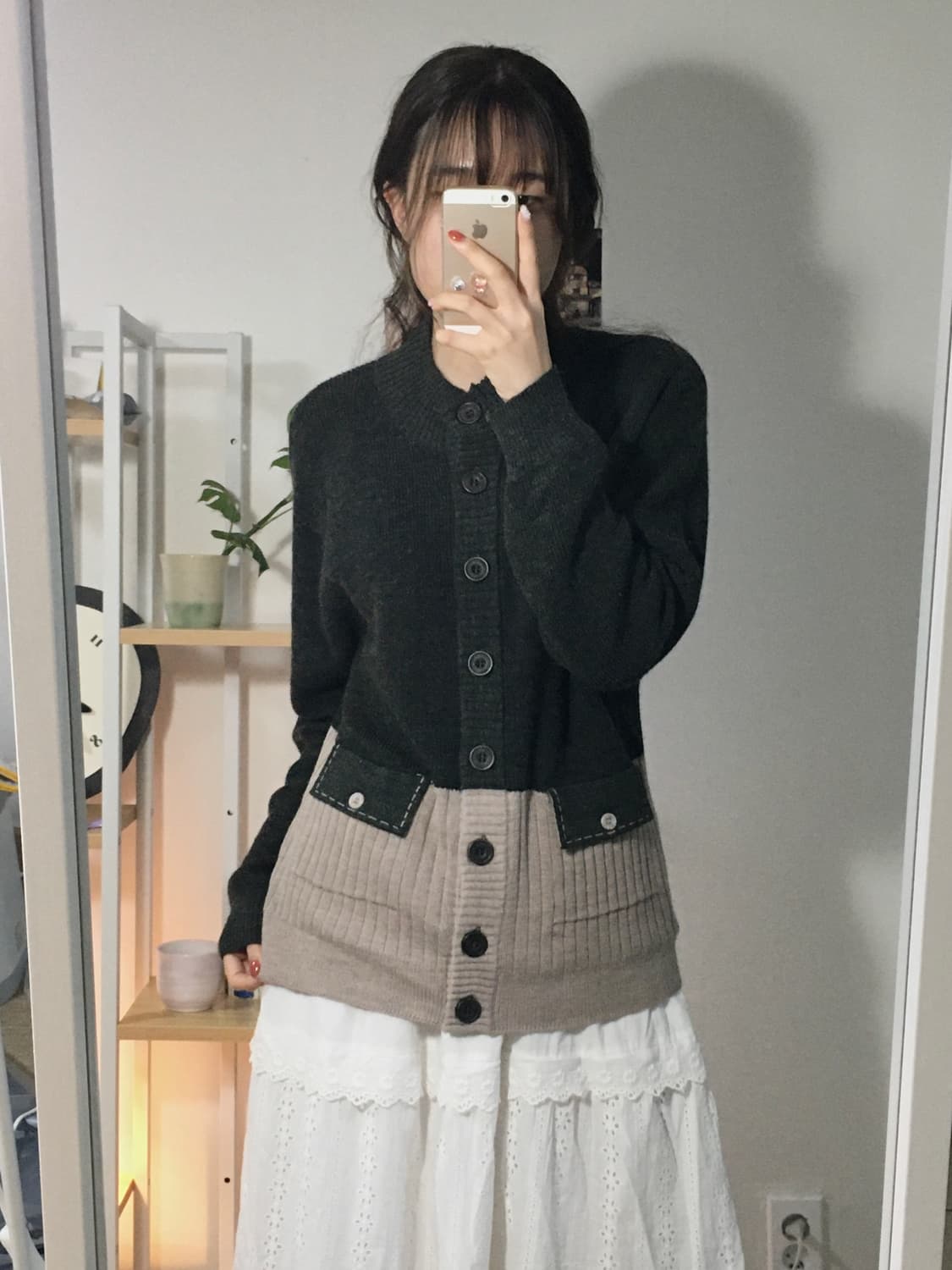스티치 미니포켓 가디건  상품이미지1