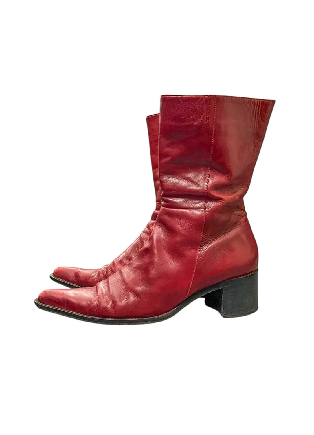 BURGUNDY LEATHER BOOTS 상품이미지2