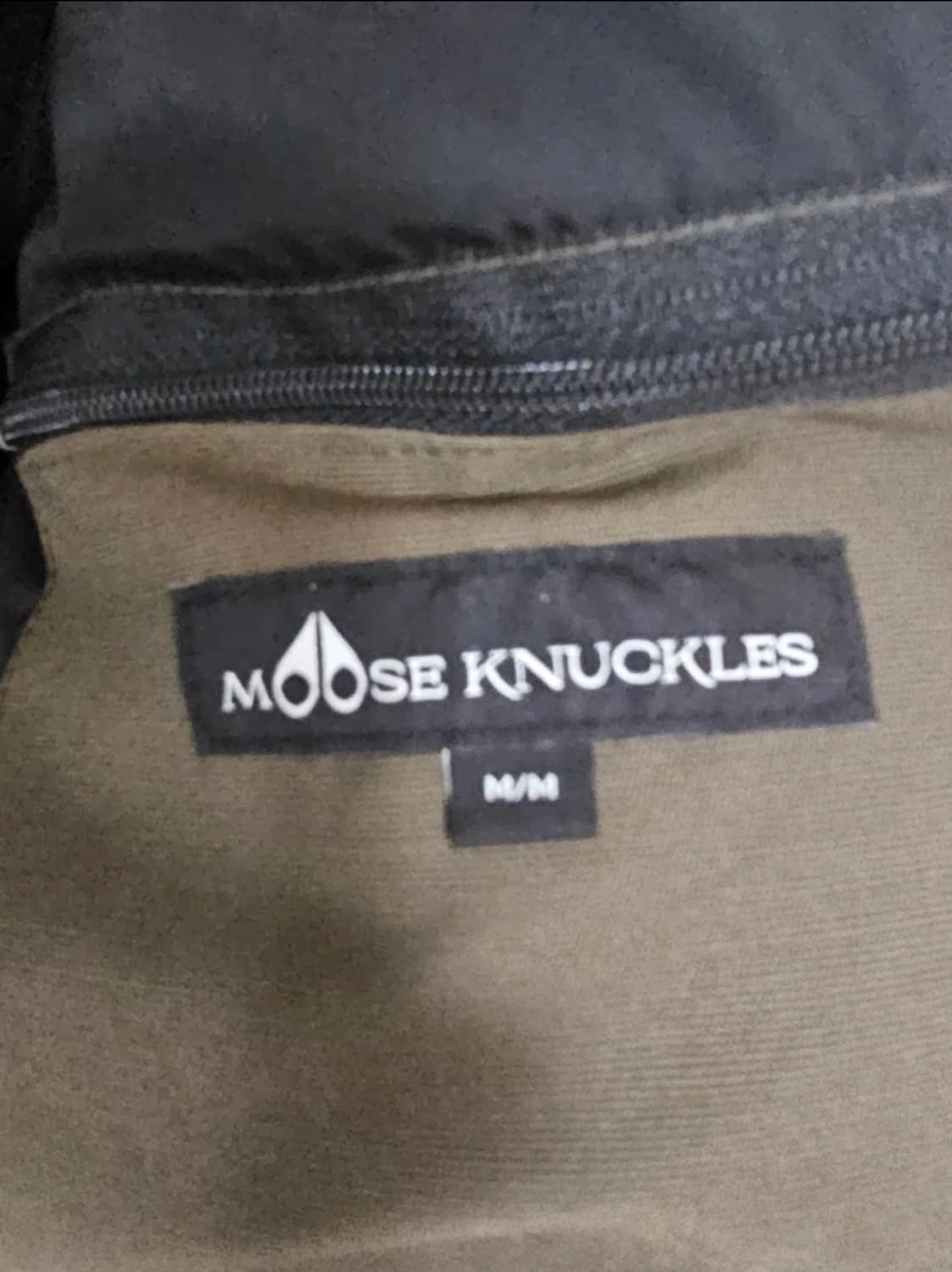 무스너클 쓰리쿼터 패딩 카키색(M/100/매장정품) 상품이미지7