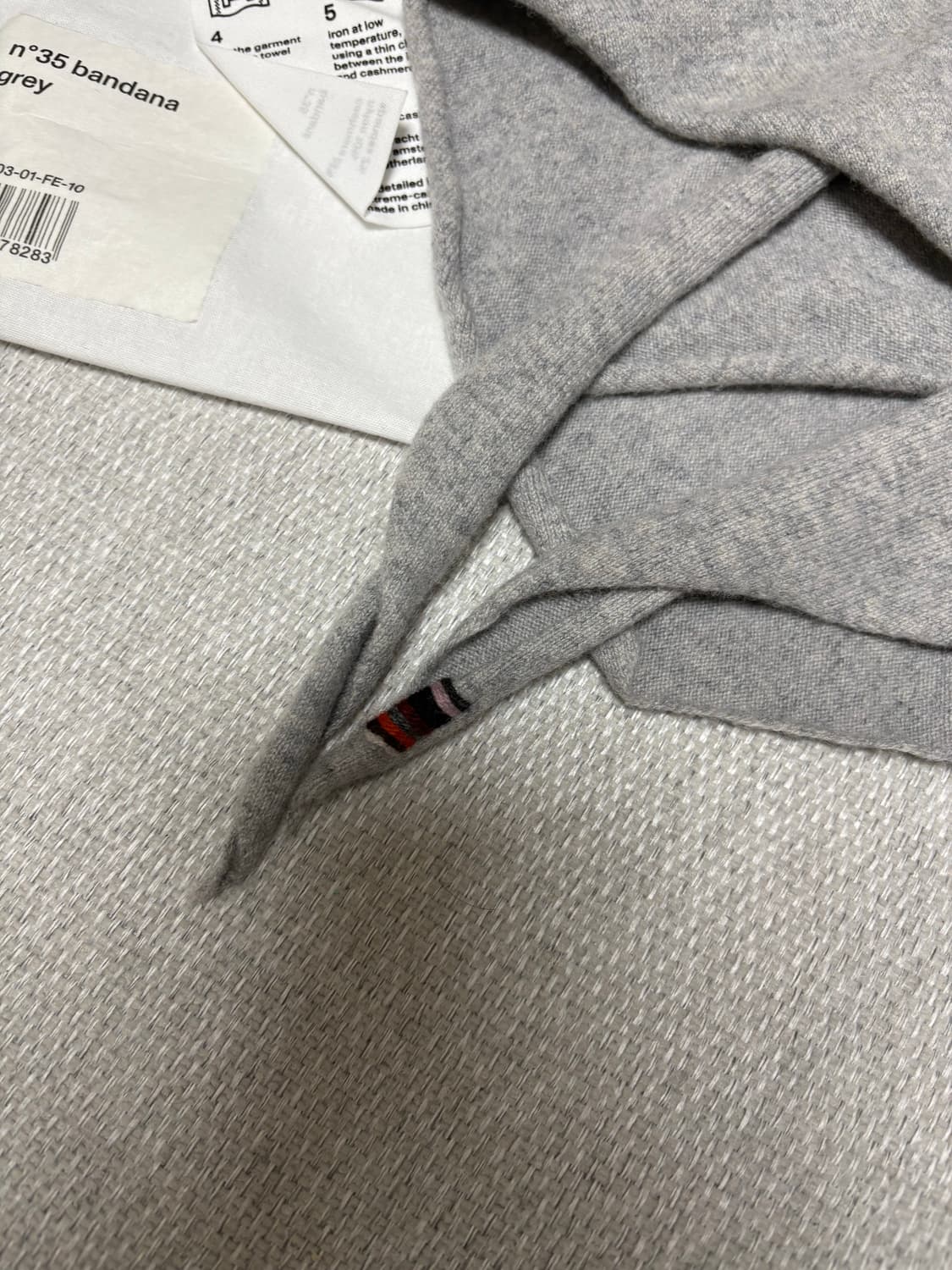 익스트림캐시미어 반다나 그레이 상품이미지3